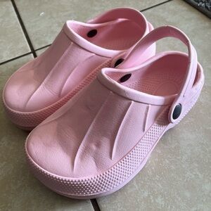 Children's Pink Slip-On Clogs